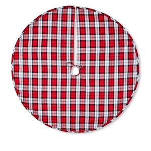 Nwt Red Tartan Plaid Christmas Tree Skirt, 48 in, by Holiday Time